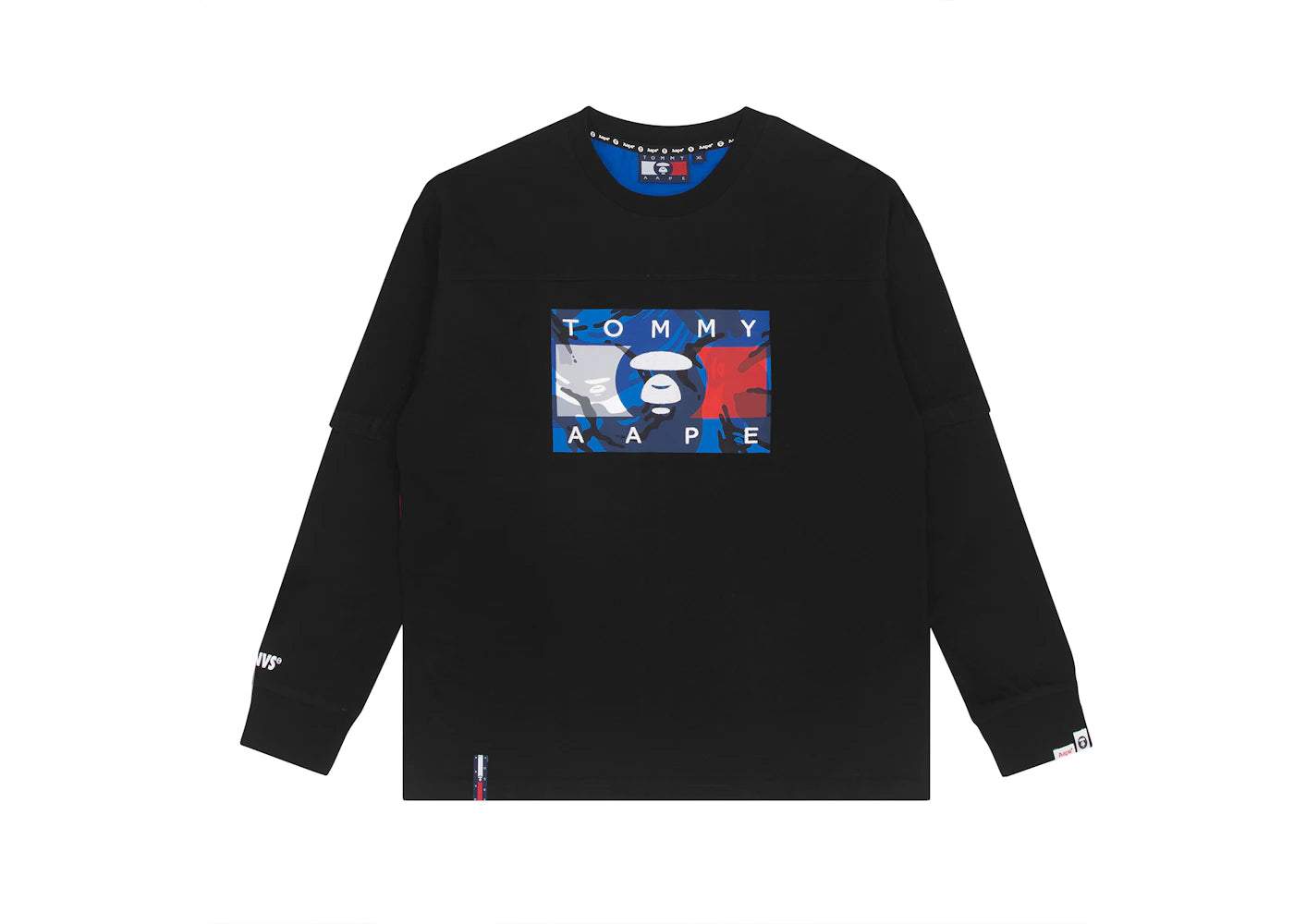 BAPE x Tommy L/S T-Shirt Black