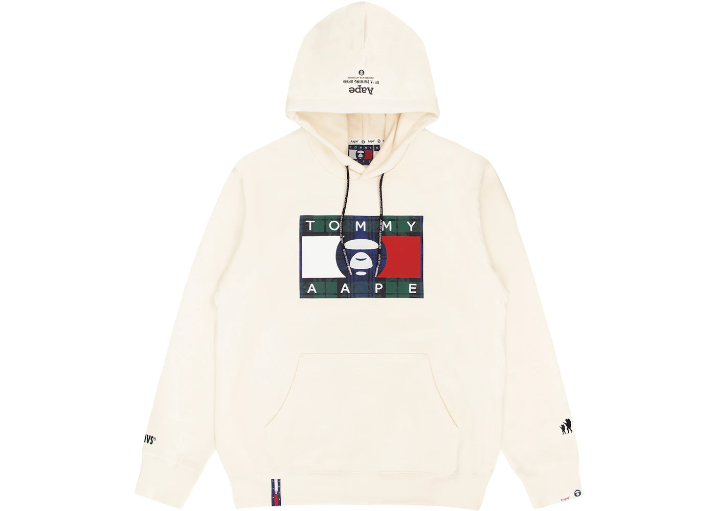 BAPE x Tommy Logo Hoodie Natural