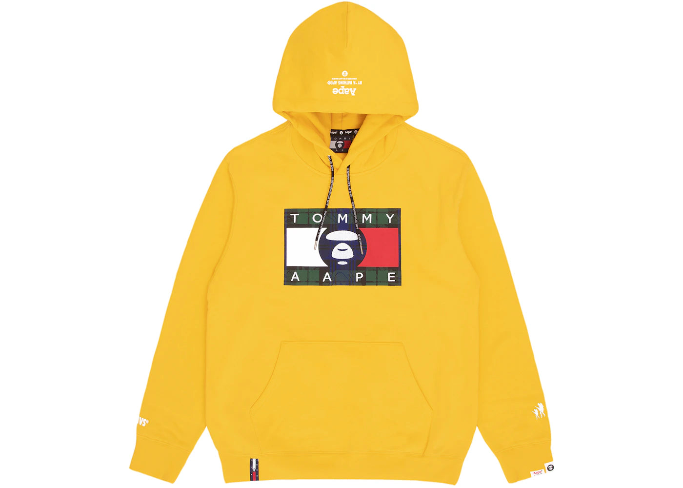 BAPE x Tommy Logo Hoodie Yellow