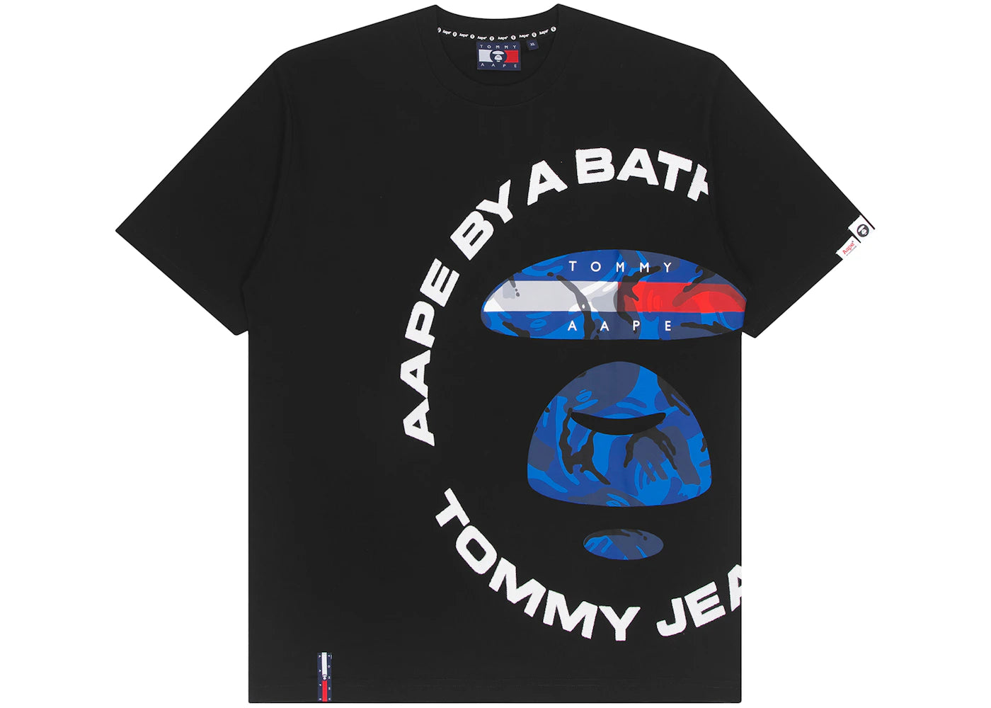 BAPE x Tommy Logo T-Shirt Black