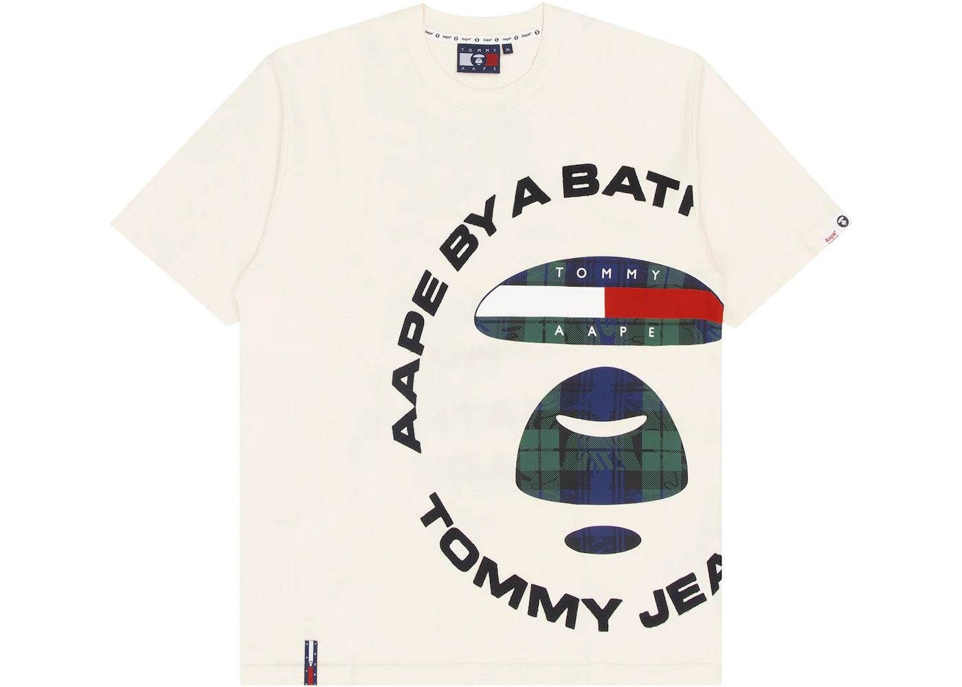 BAPE x Tommy Logo T-Shirt Natural