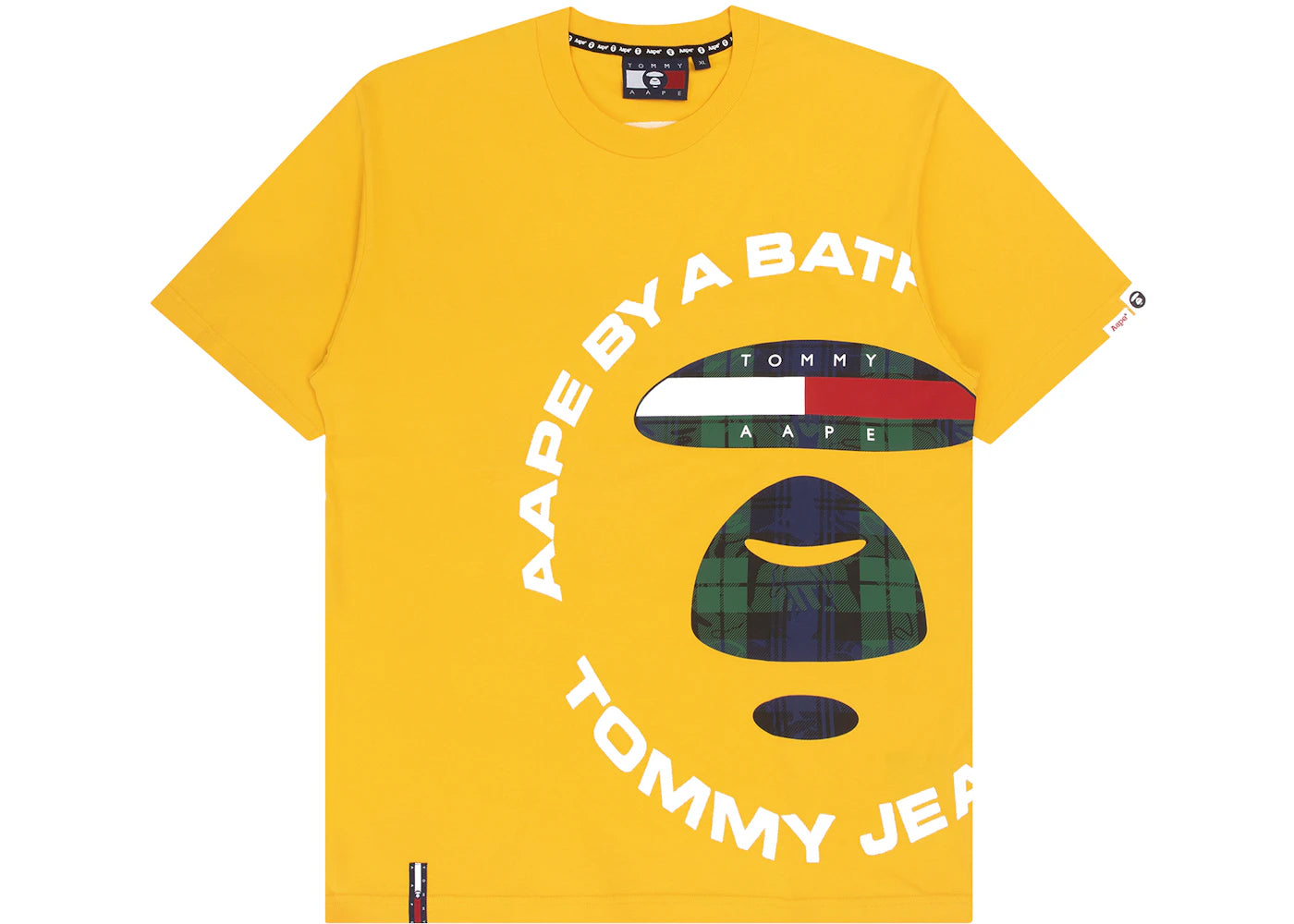 BAPE x Tommy Logo T-Shirt Yellow