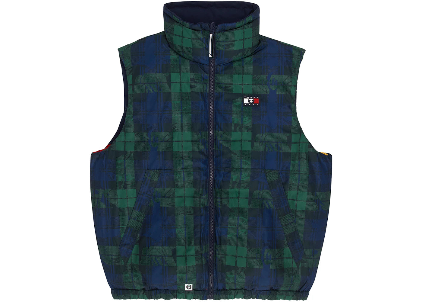 BAPE x Tommy Reversible Puffer (AAPE Exclusive) Vest Multi