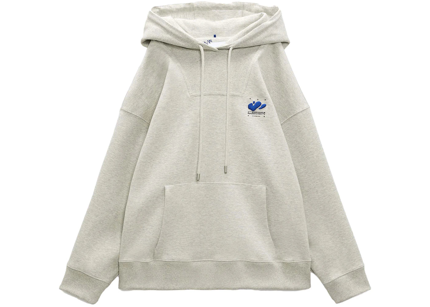 ADER error x Zara Embroidered Sweatshirt Gray