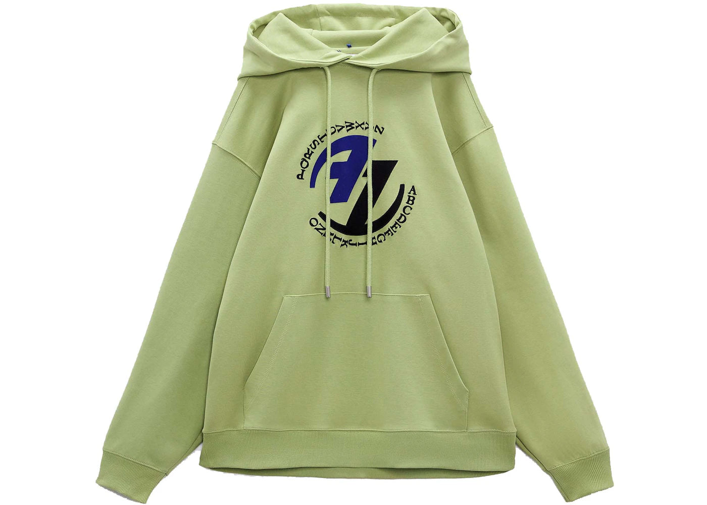 ADER error x Zara Embroidered Sweatshirt Light Green