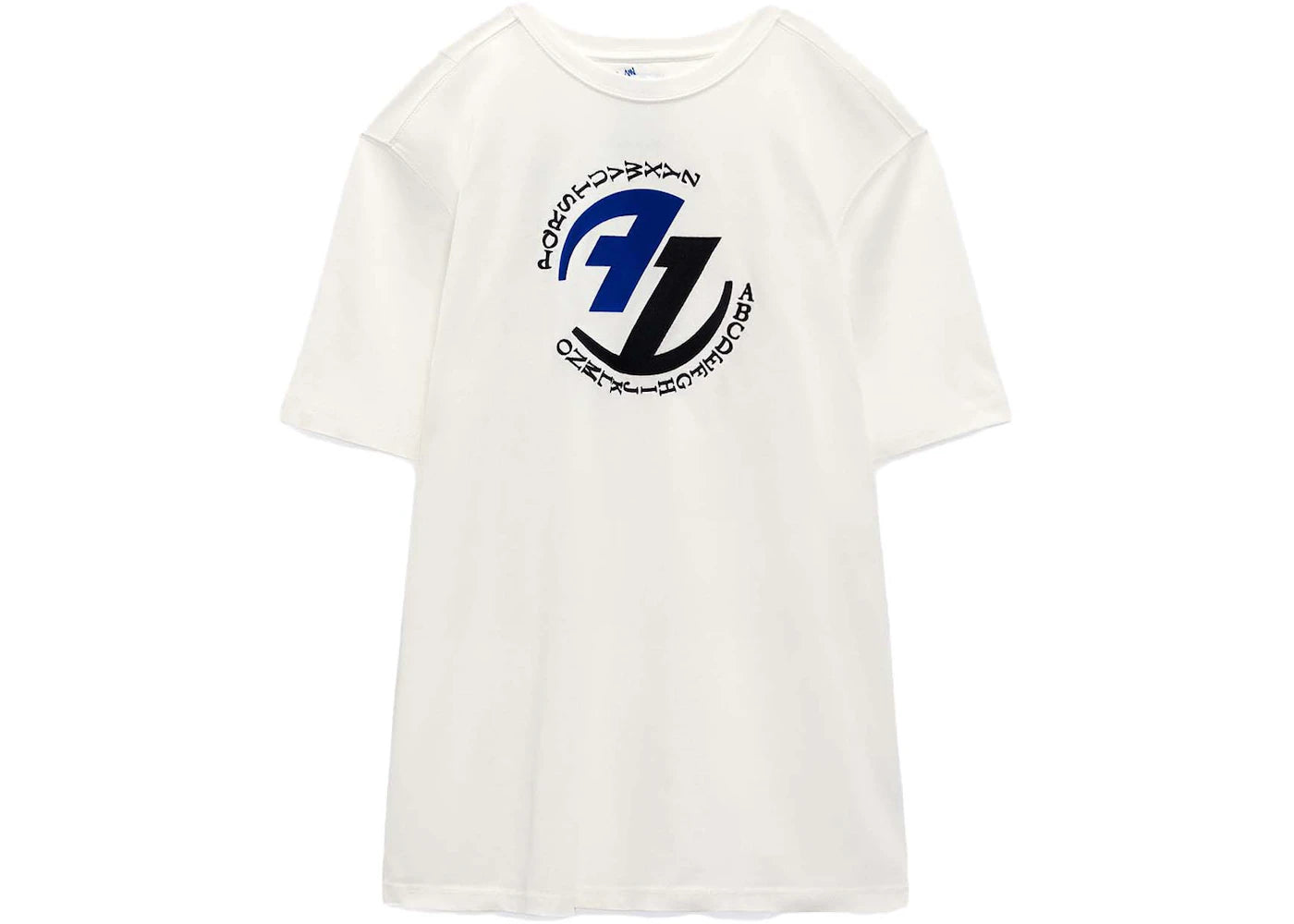 ADER error x Zara Graphic T-shirt Oyster White