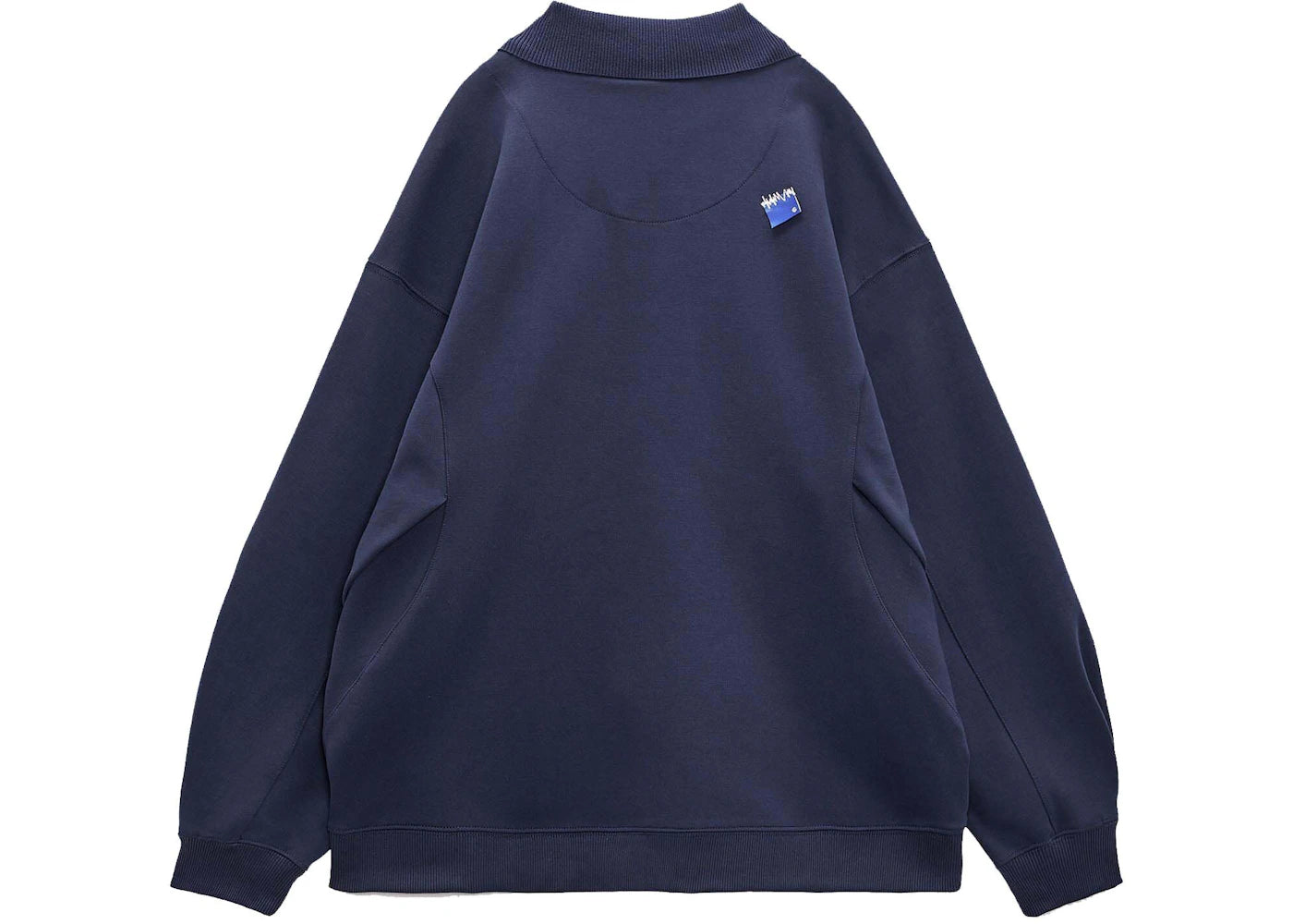 ADER error x Zara Oversized Polo Shirt Navy Blue