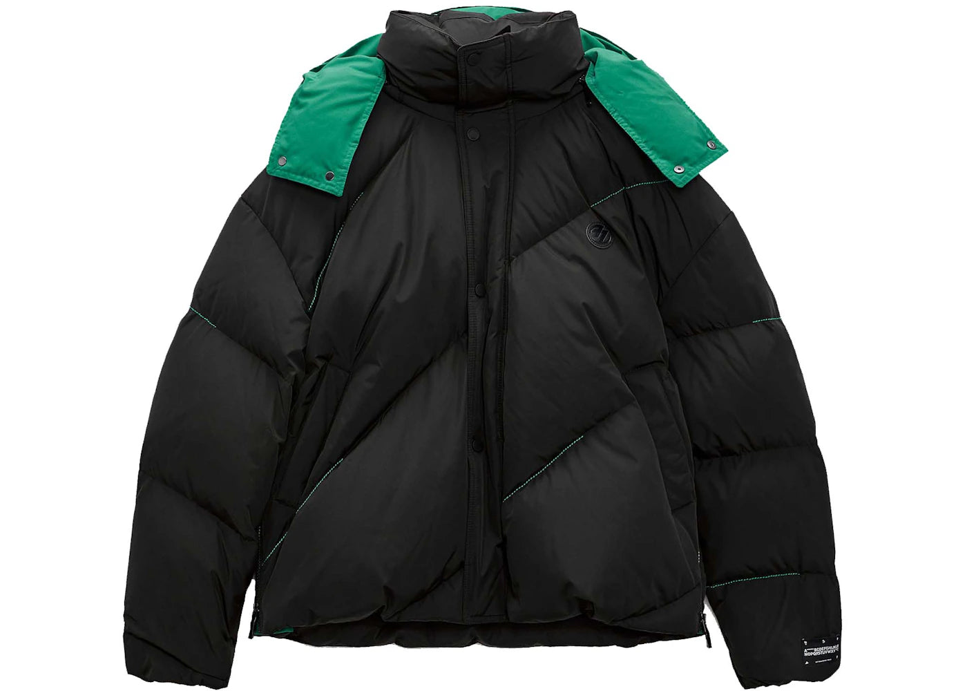 ADER error x Zara Oversized Puffer Jacket Black