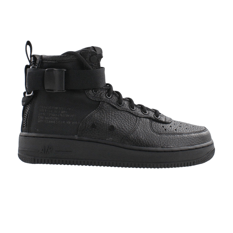 Nike SF Air Force 1 Mid Triple Black (GS)