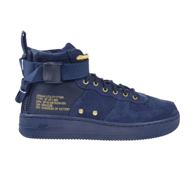 Nike SF Air Force 1 Mid Obsidian Black (GS)