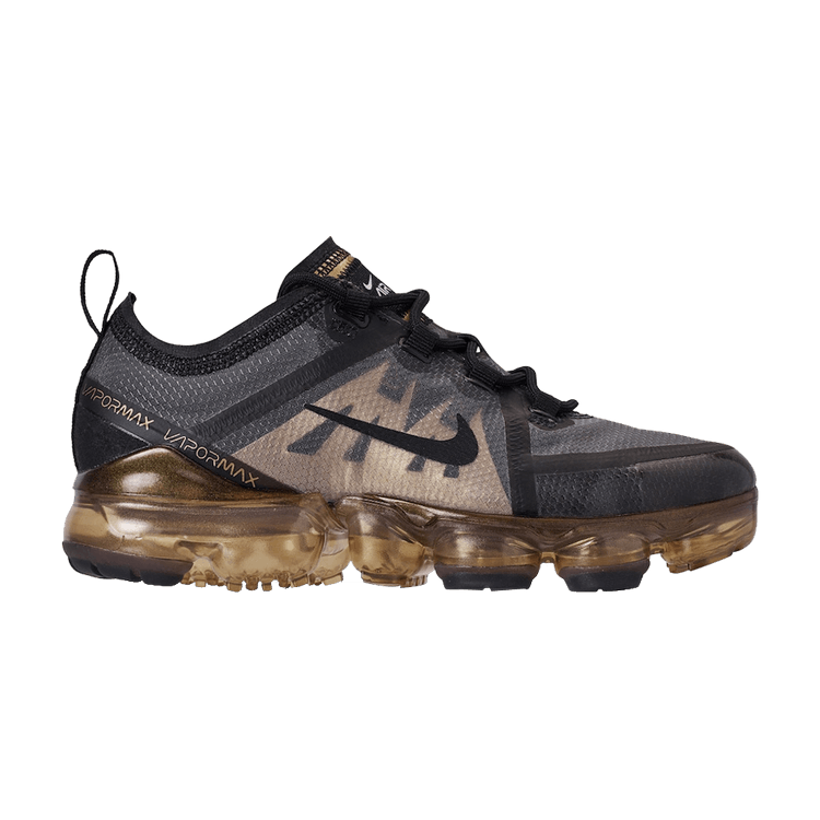 Nike Air VaporMax 2019 Black Metallic Gold (GS)