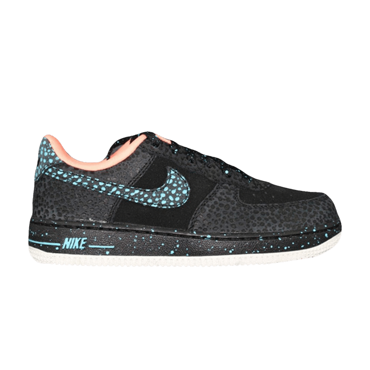 Nike Air Force 1 Low Safari Black Lagoon Crimson Pulse (GS)