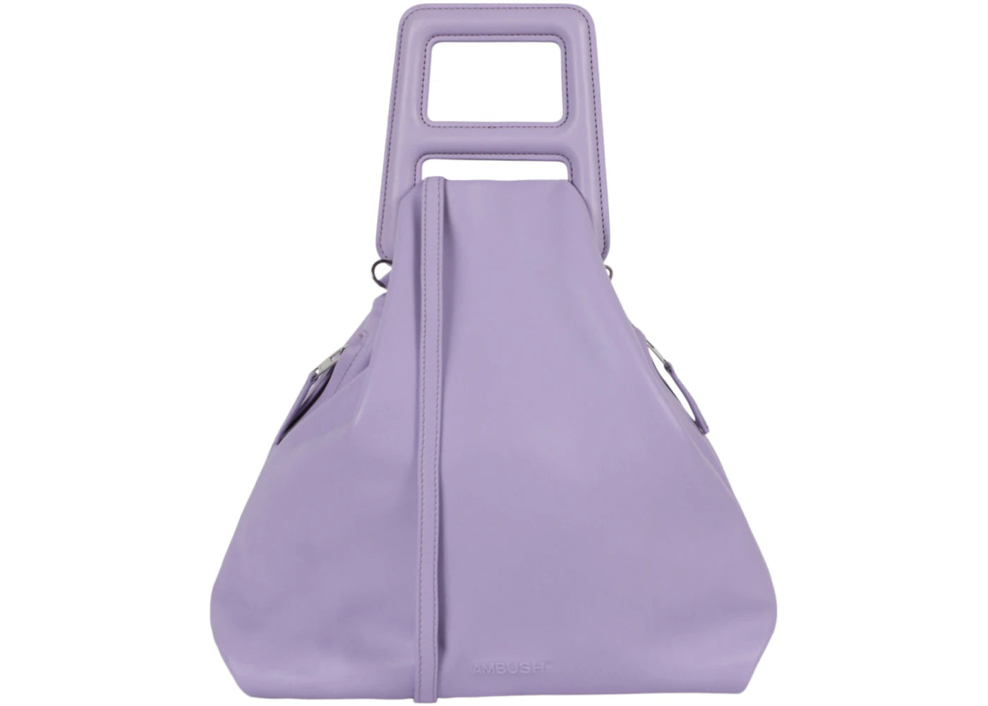 AMBUSH A-Handle Leather Shoulder Bag Lavender