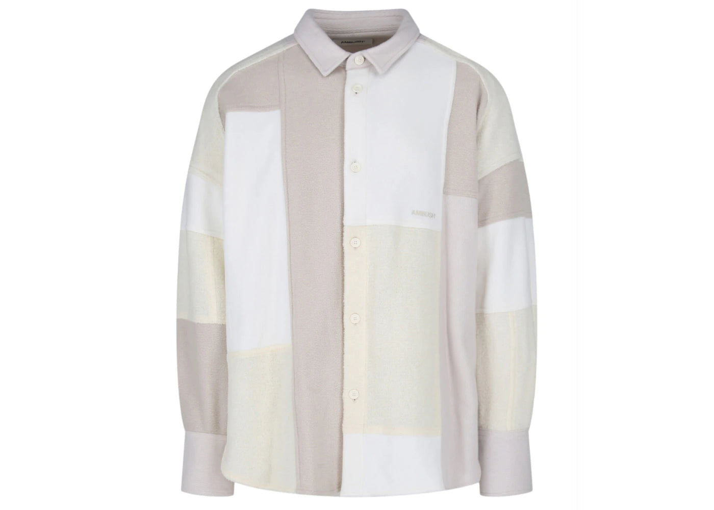 Ambush Patchwork Shirt Jacket White/Multi