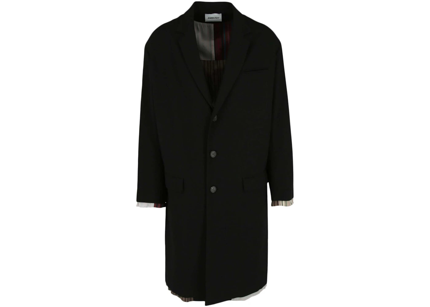 Ambush Reversible Wool Coat Black