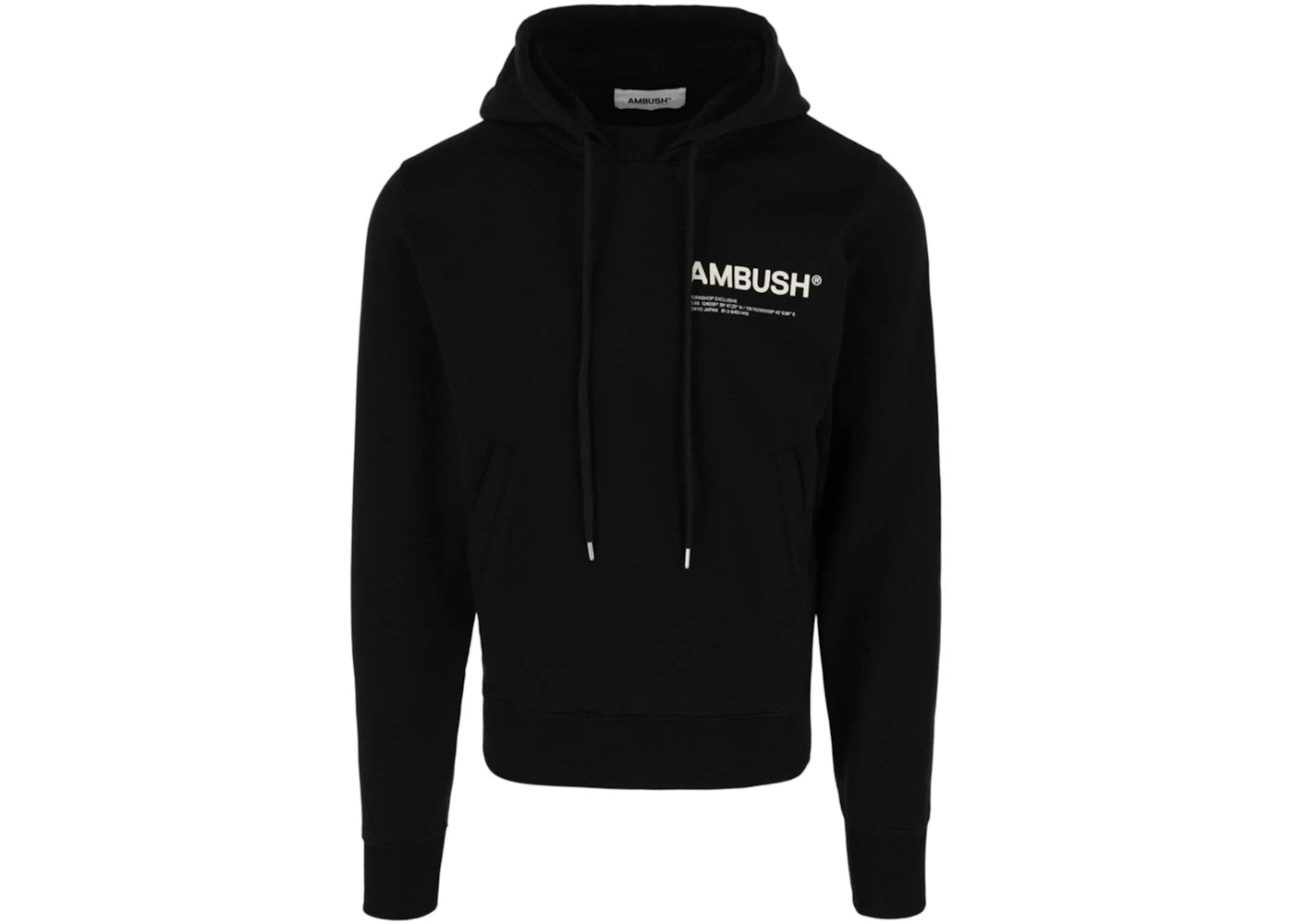 Ambush WKSP Logo-Print Hoodie Black
