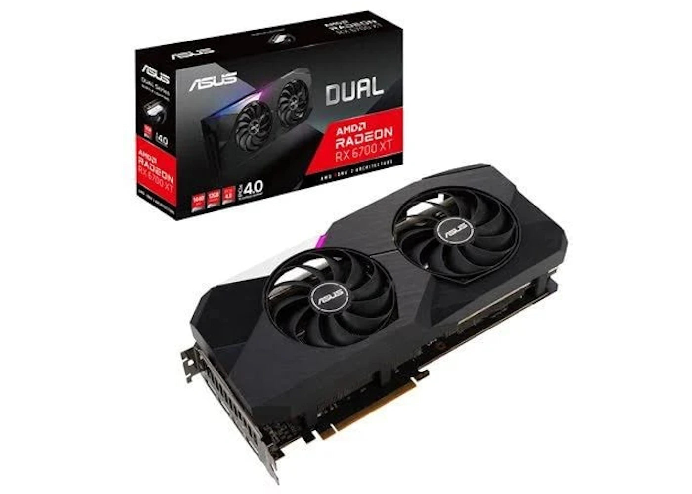 AMD ASUS Dual Radeon RX 6700 XT 12GB Graphics Card (DUAL-RX6700XT-12G)
