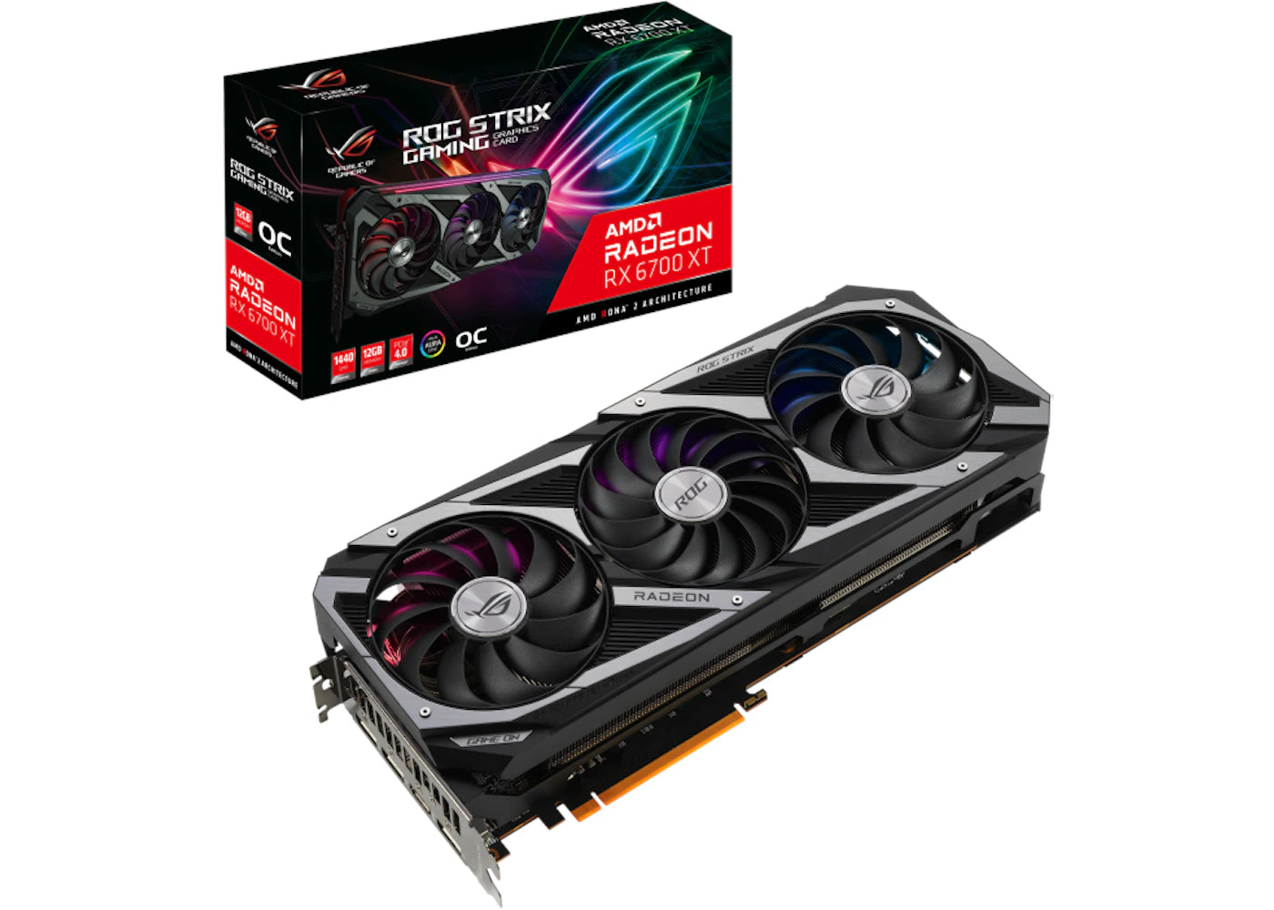 AMD ASUS ROG STRIX GAMING Radeon RX 6700 XT OC 12GB Graphics Card (ROG-STRIX-RX6700XT-O12G-GAMING)