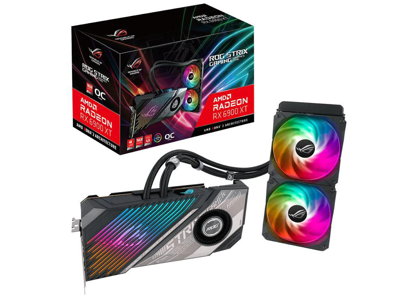 AMD ASUS ROG Strix Radeon RX 6900 XT 16G OC Graphics Card (ROG-STRIX-LC-RX6900XT-O16G-GAMING)