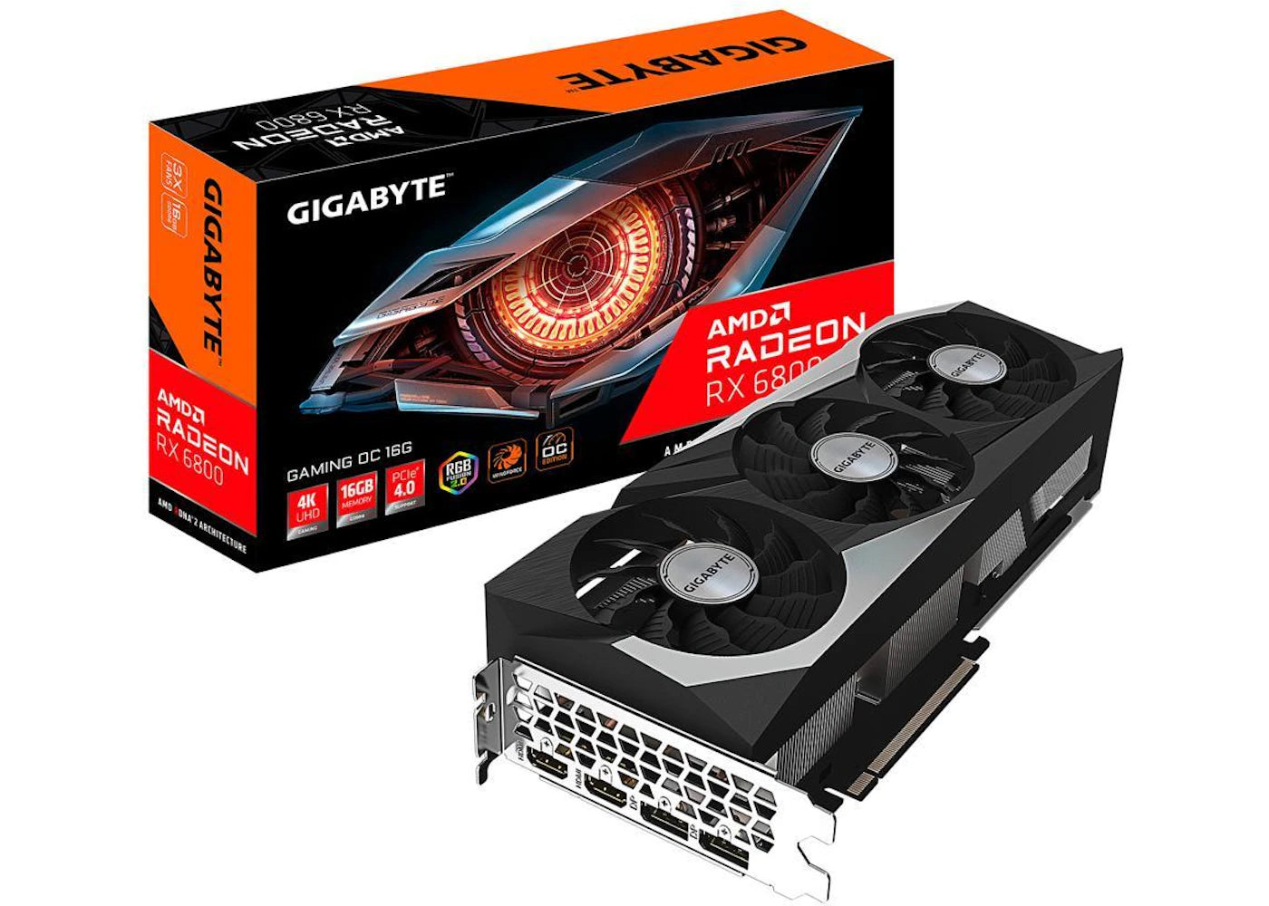 AMD GIGABYE Radeon RX 6800 GAMING OC 16G Graphics Card GV-R68GAMING OC-16GD