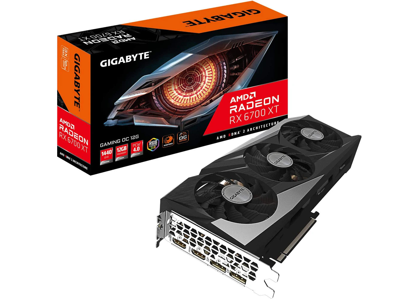 AMD GIGABYTE RX 6700 XT OC 12G Graphics Card (GV-R67XTGAMINGOC-12GD)