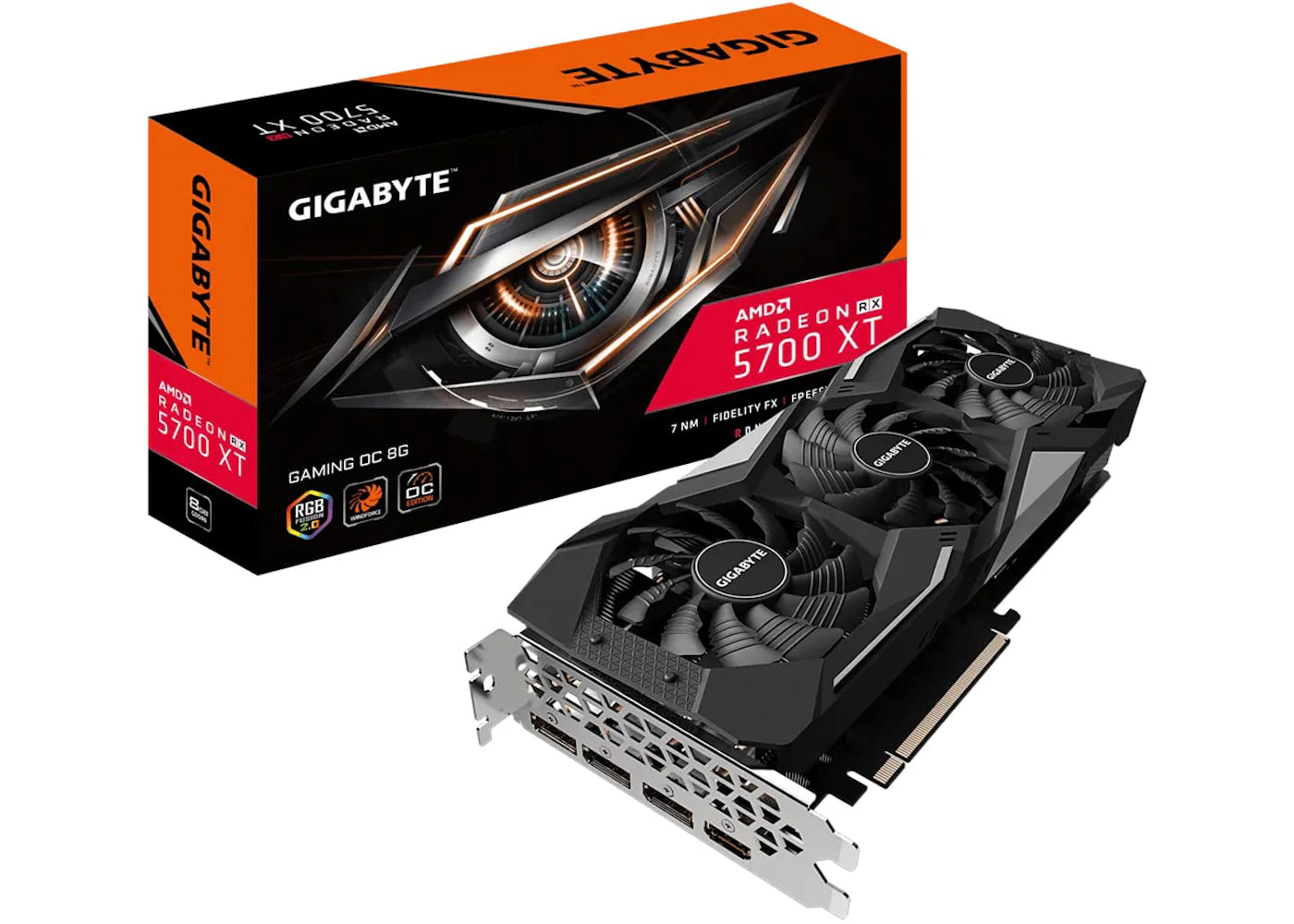 AMD GIGABYTE Radeon RX 5700 XT GAMING Rev 1.0 8G OC Graphics Card (GV-R57XTGAMING OC-8GD)