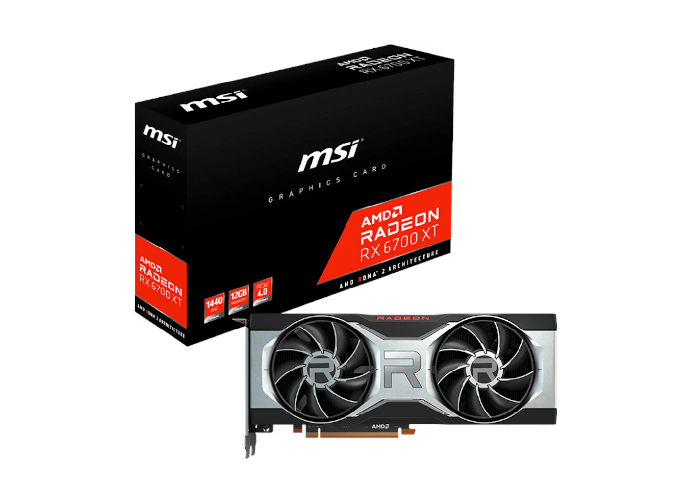 AMD MSI Radeon RX 6700 XT 12GB Graphics Card (RX-6700-XT-12G)