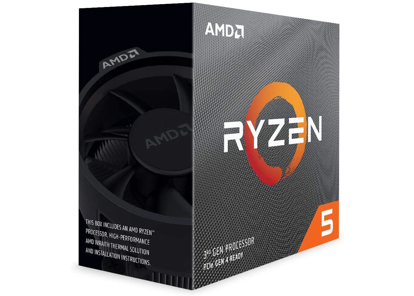 AMD Ryzen 5 3600 6-Core, 12-Thread Unlocked Desktop Processor with Wraith Stealth Cooler 100-100000022BOX