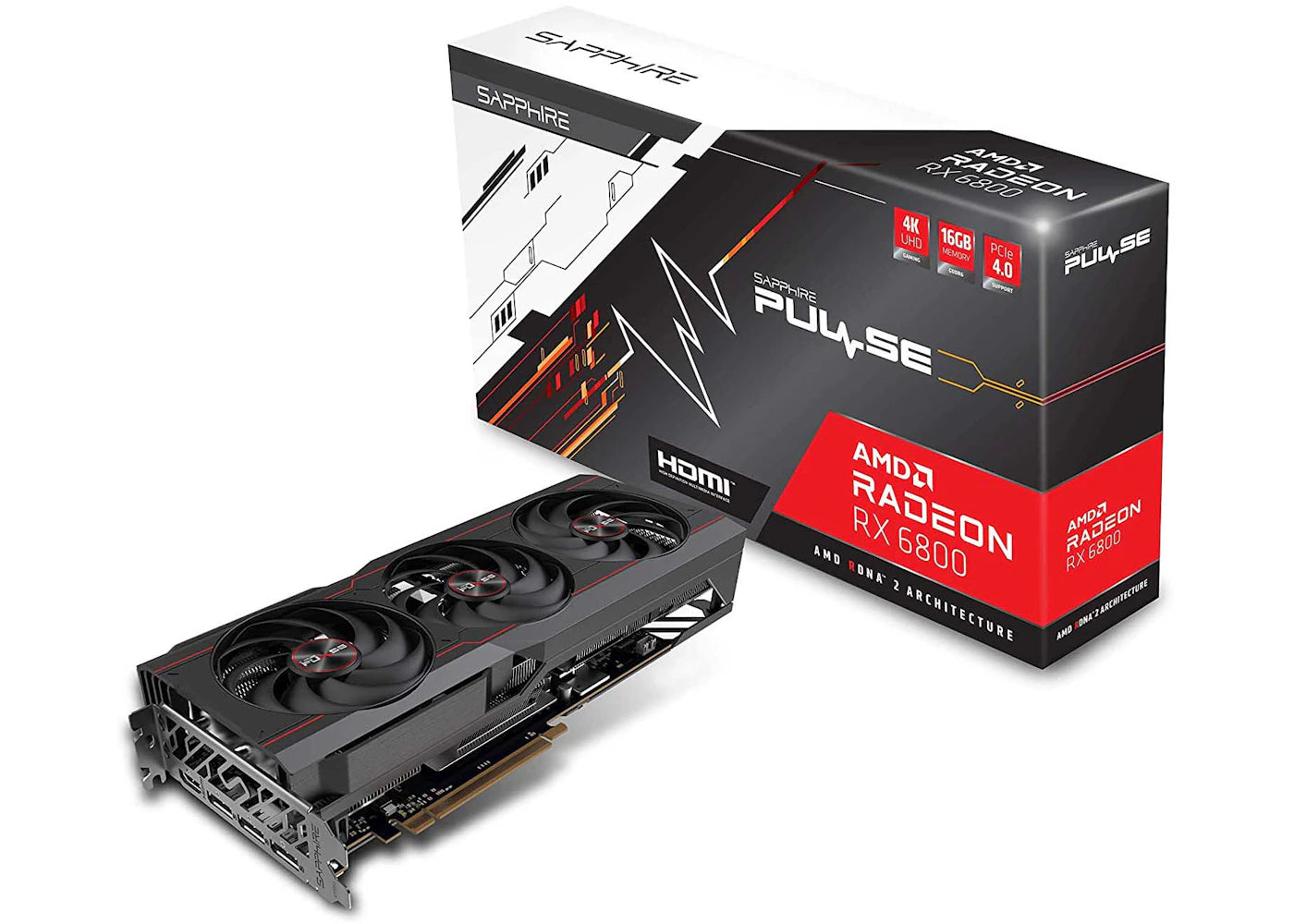 AMD SAPPHIRE Pulse Radeon RX 6800 16G Graphics Card (11305-02-20G)