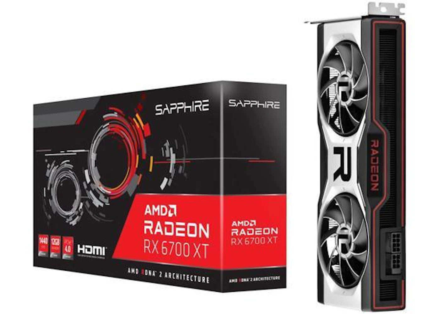 AMD Sapphire Radeon RX 6700 XT 12GB Graphics Card (21306-01-20G)
