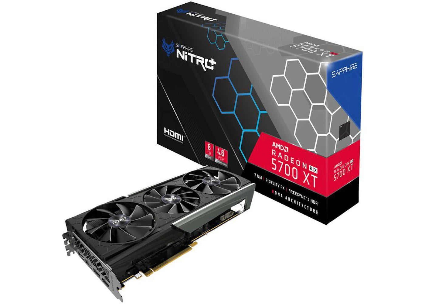 AMD Sapphire NITRO+ Radeon RX 5700 XT 8GB Graphics Card (100416NT+8GSR)