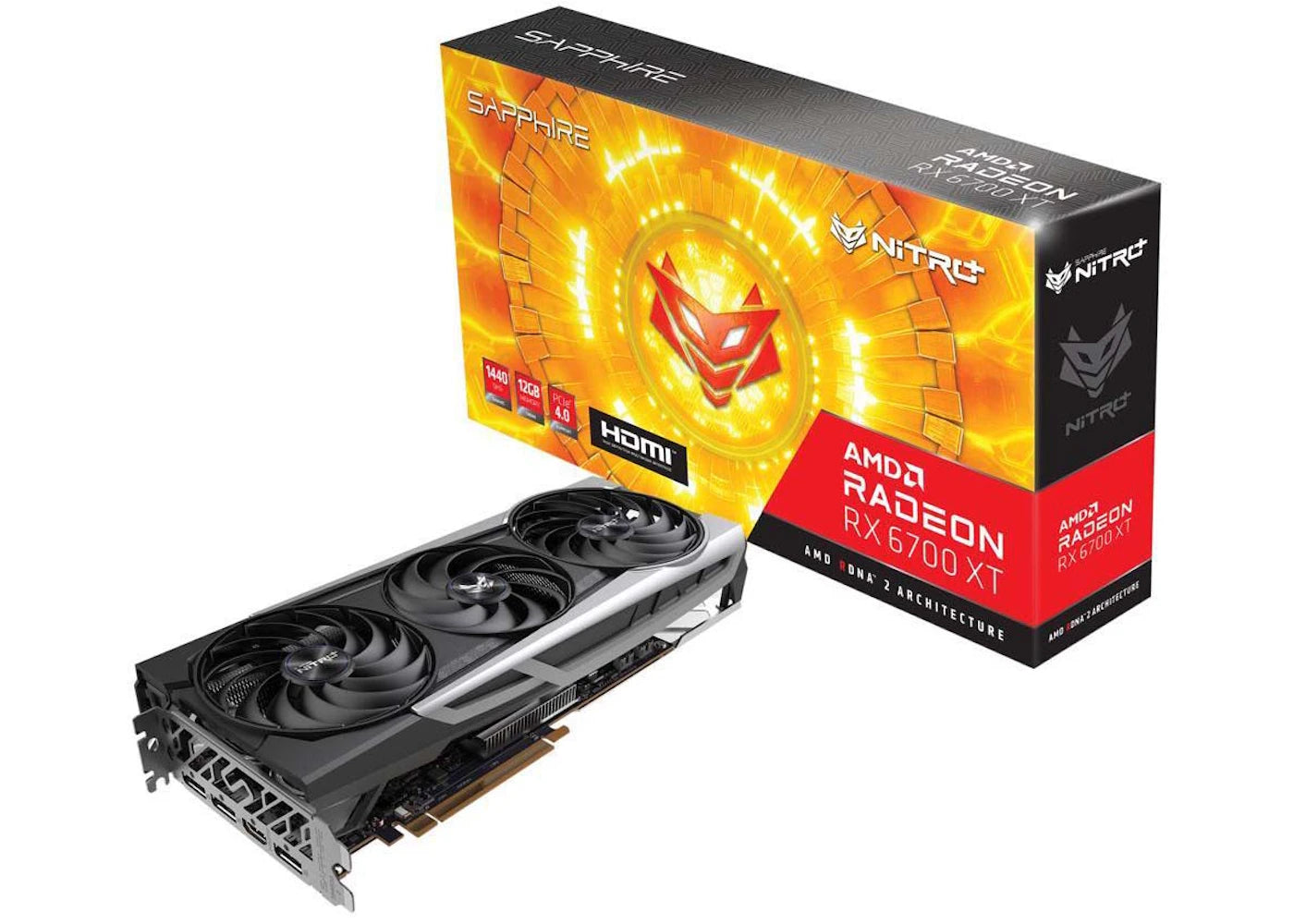 AMD Sapphire Nitro+ Radeon RX 6700 XT Gaming OCO 12GB Graphics Card (11306-01-20G)
