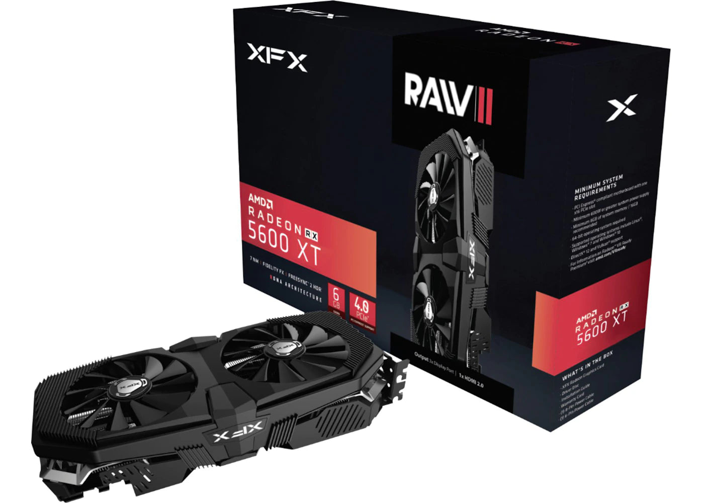AMD XFX Radeon RX 5600 XT RAW II Pro 6G Graphics Card RX-56XT6OFFR