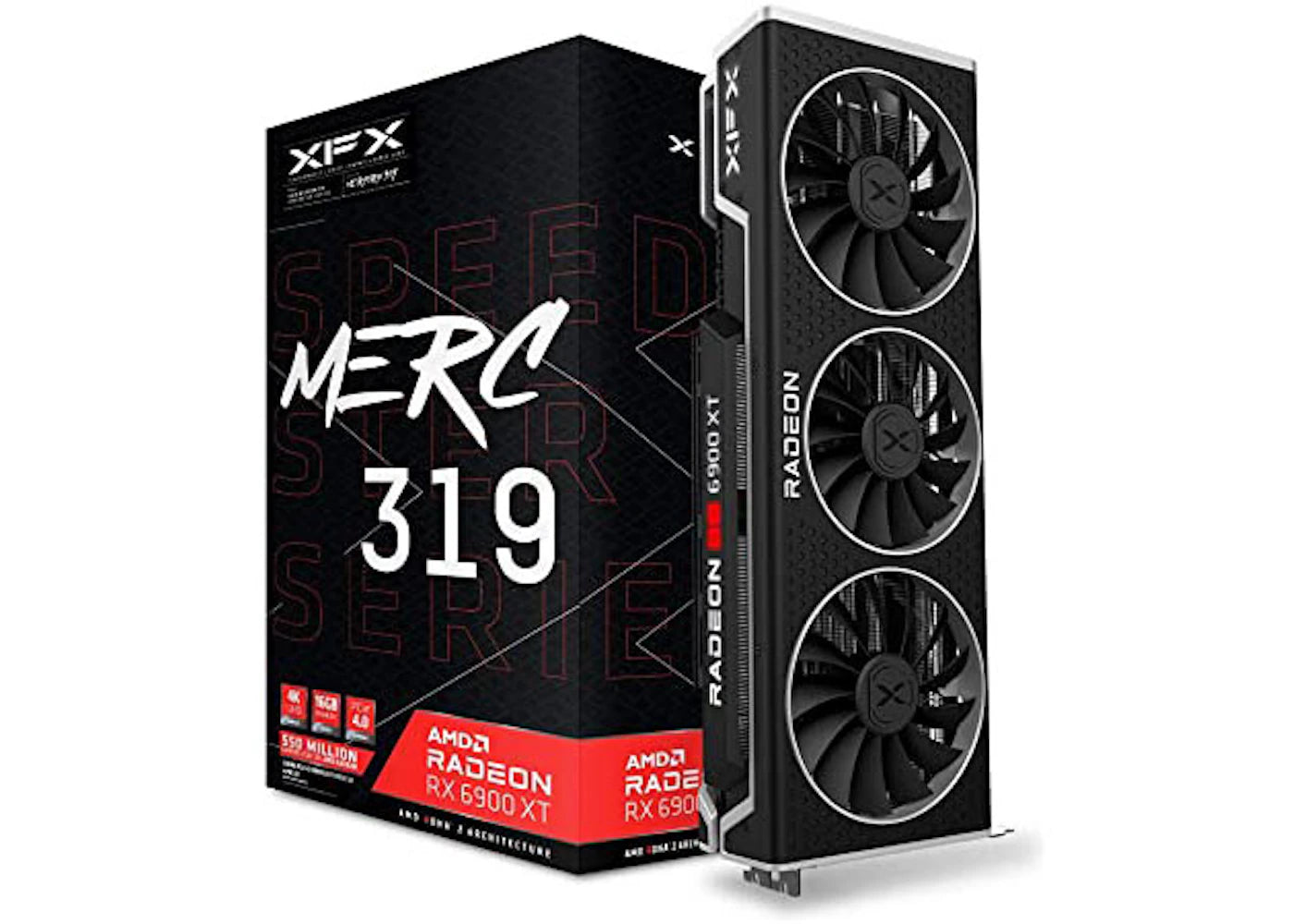 AMD XFX Radeon RX 6900 XT Speedster MERC 319 16G Graphics Card (RX-69XTATBD9)
