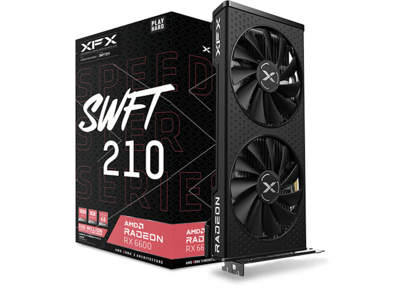AMD XFX SPEEDSTER SWFT 210 CORE Radeon RX 6600 8GB Graphics Card RX-66XL8LFDQ