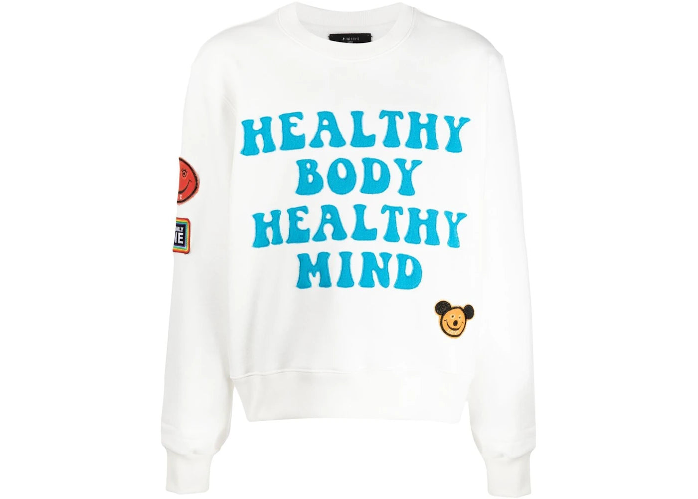 AMIRI A Love Movement Healthy Body Crew White