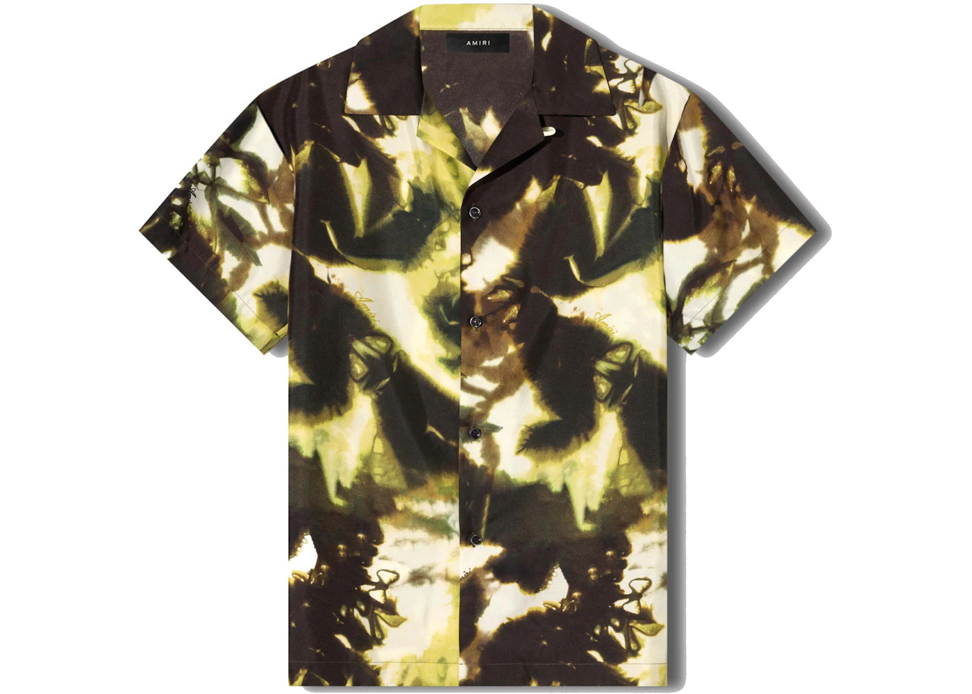 AMIRI All Over Camo Camp Shirt White/Green