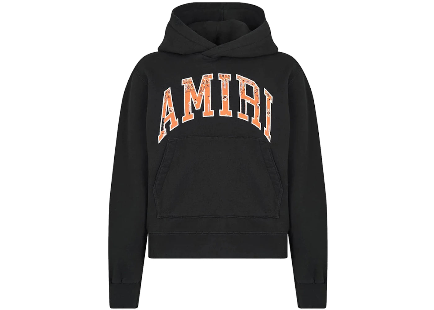 AMIRI Bandana Applique Hoodie Black/Orange