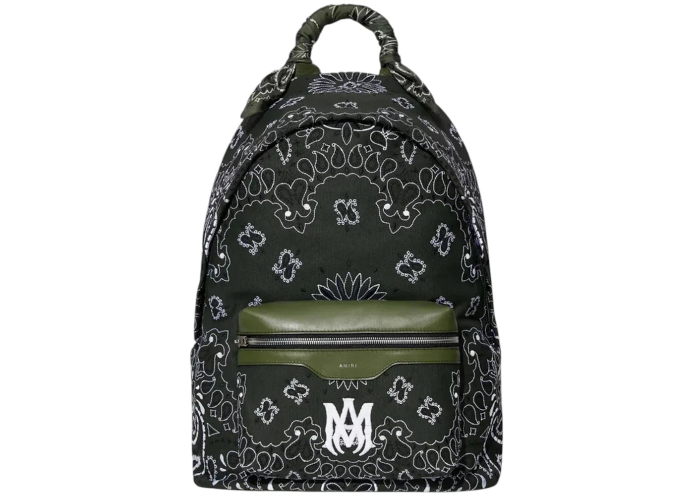AMIRI Bandana Backpack Olive Green
