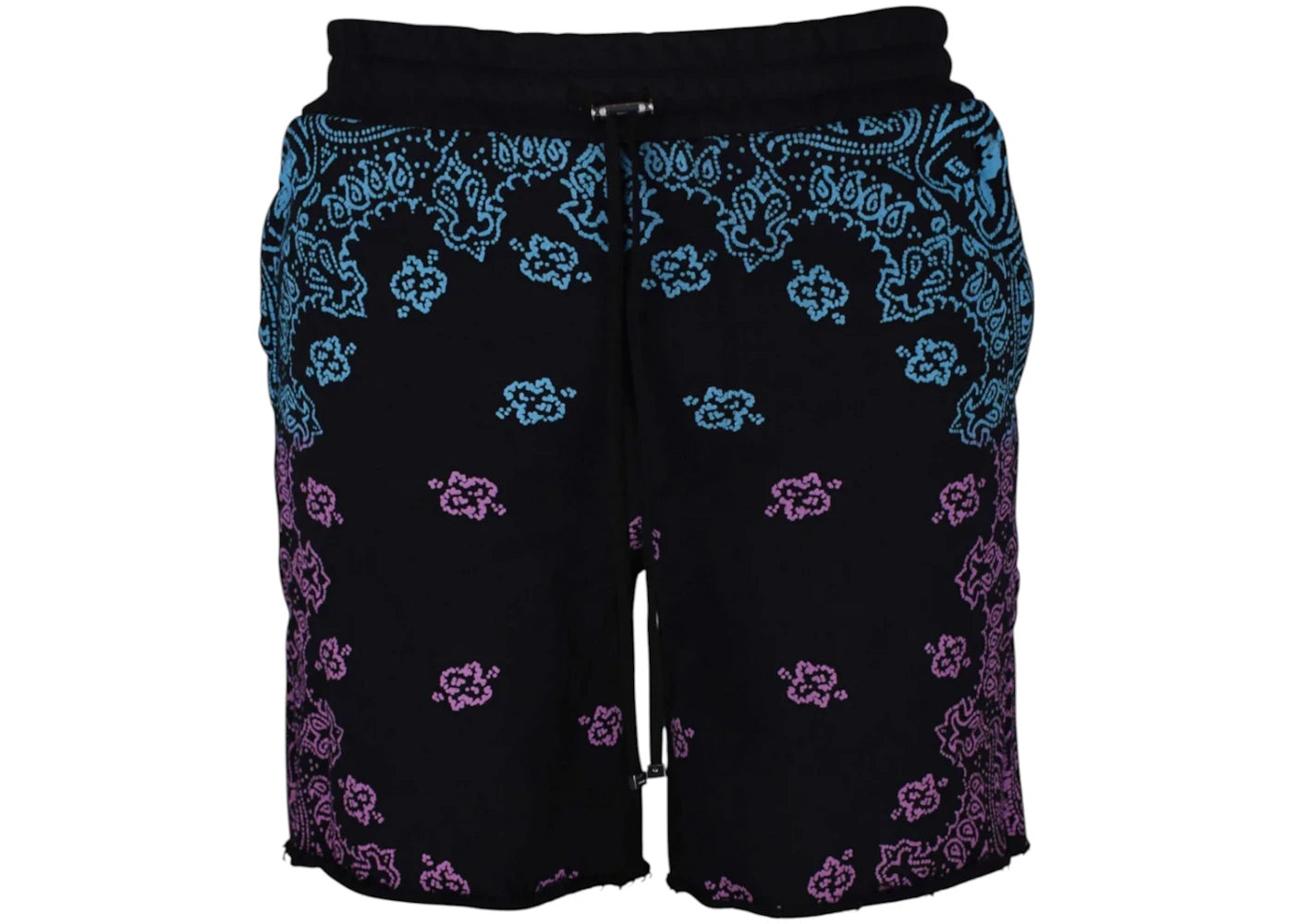 AMIRI Bandana Bleach Shorts Pink/Blue