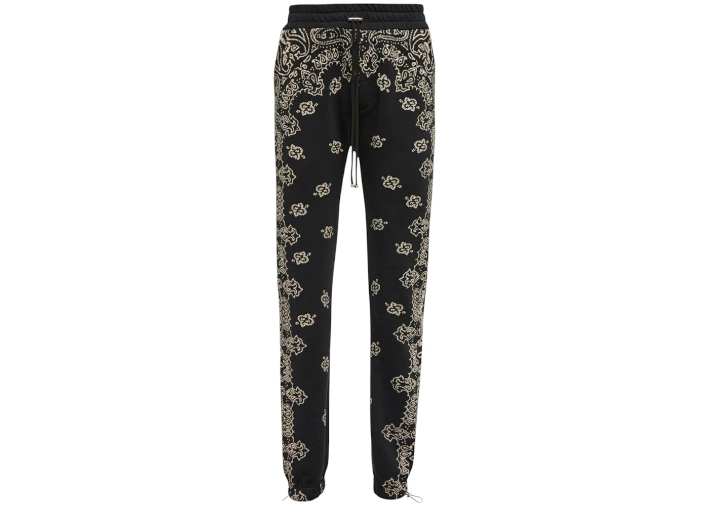 AMIRI Bandana Bleach Sweatpants Black