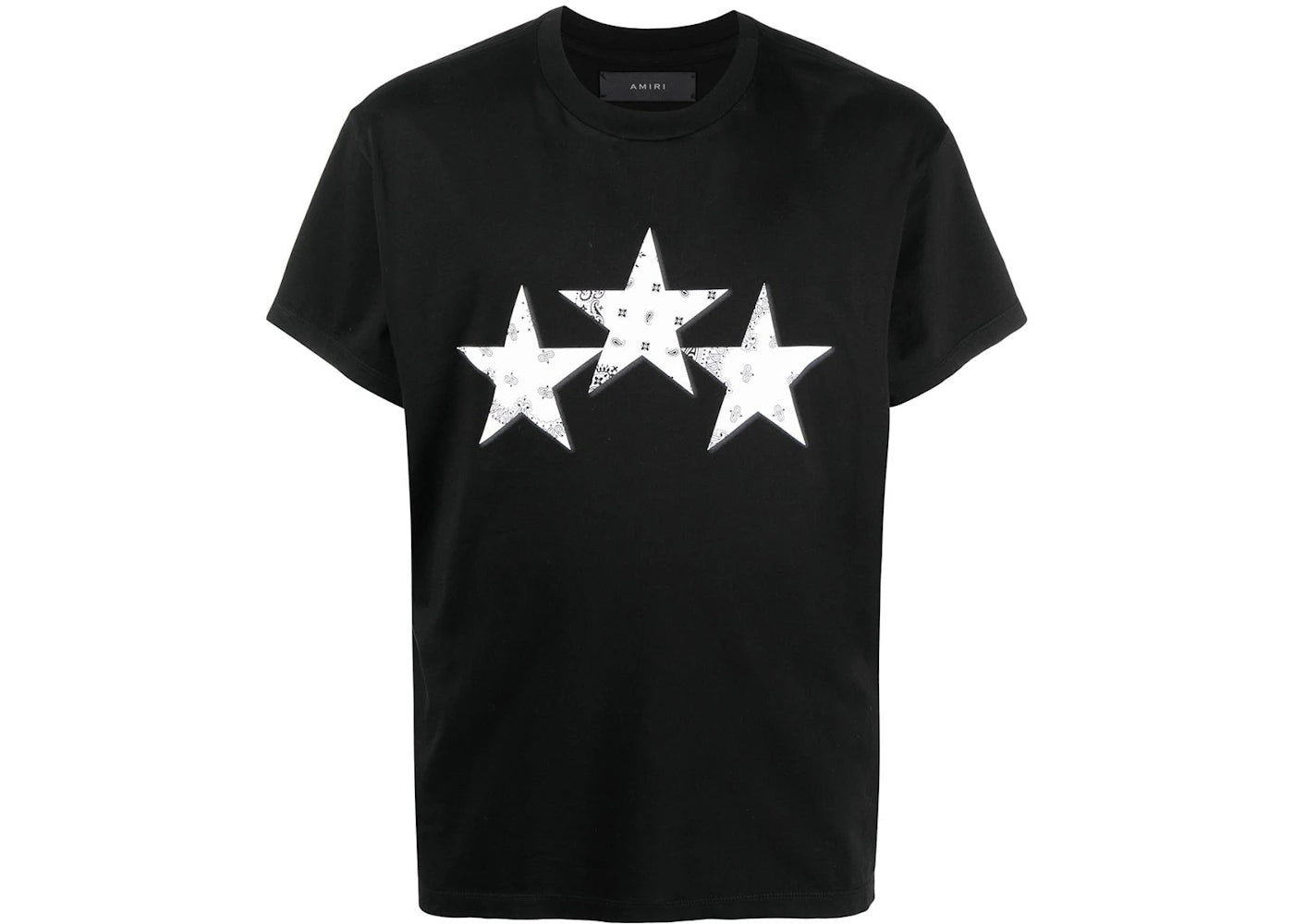 AMIRI Bandana Stars Tee Black