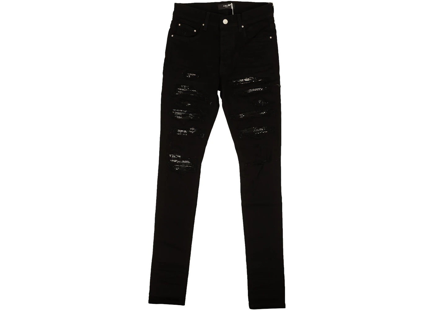 AMIRI Bandana Thrasher Skinny Jeans Black