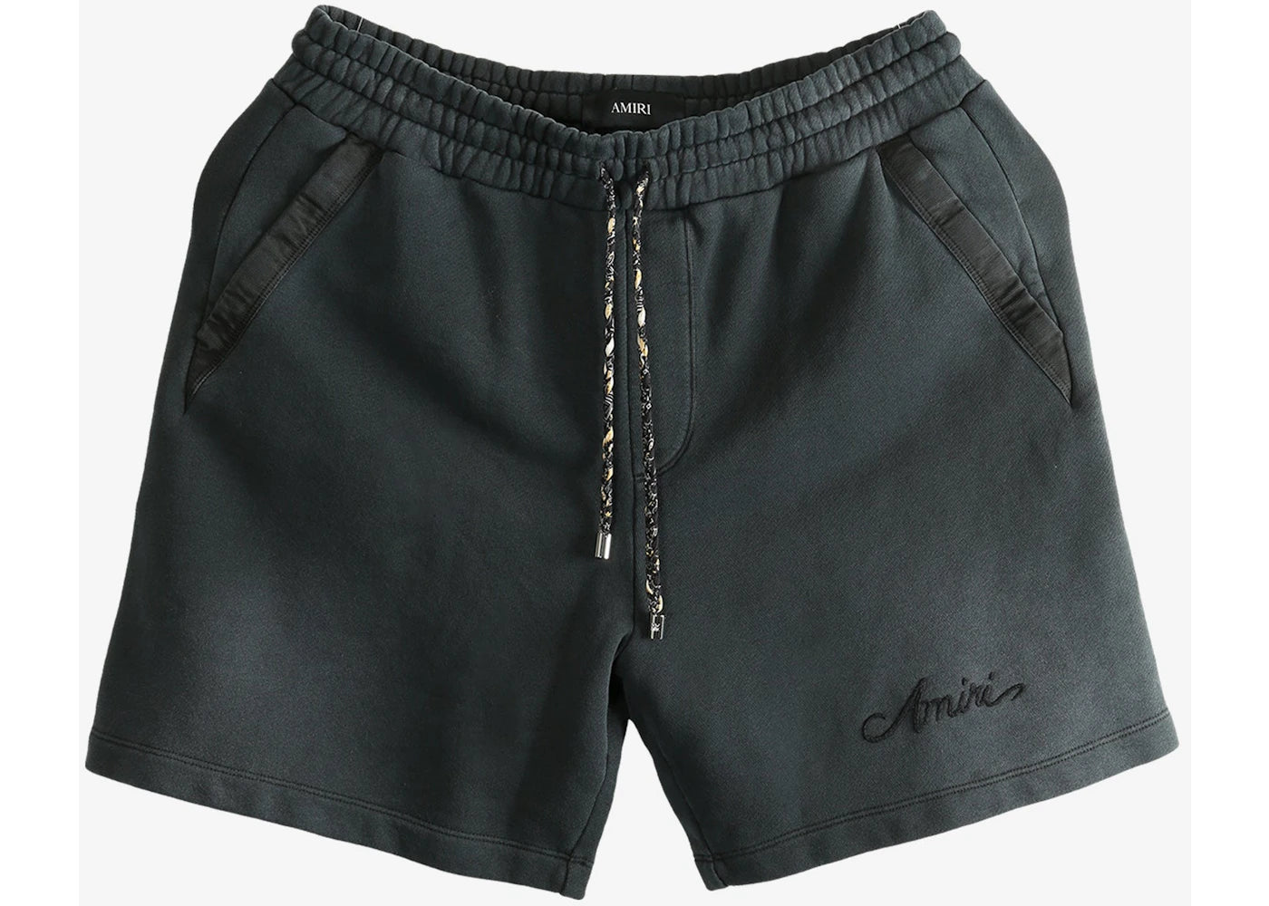 AMIRI Bleach Bandana Shorts Black