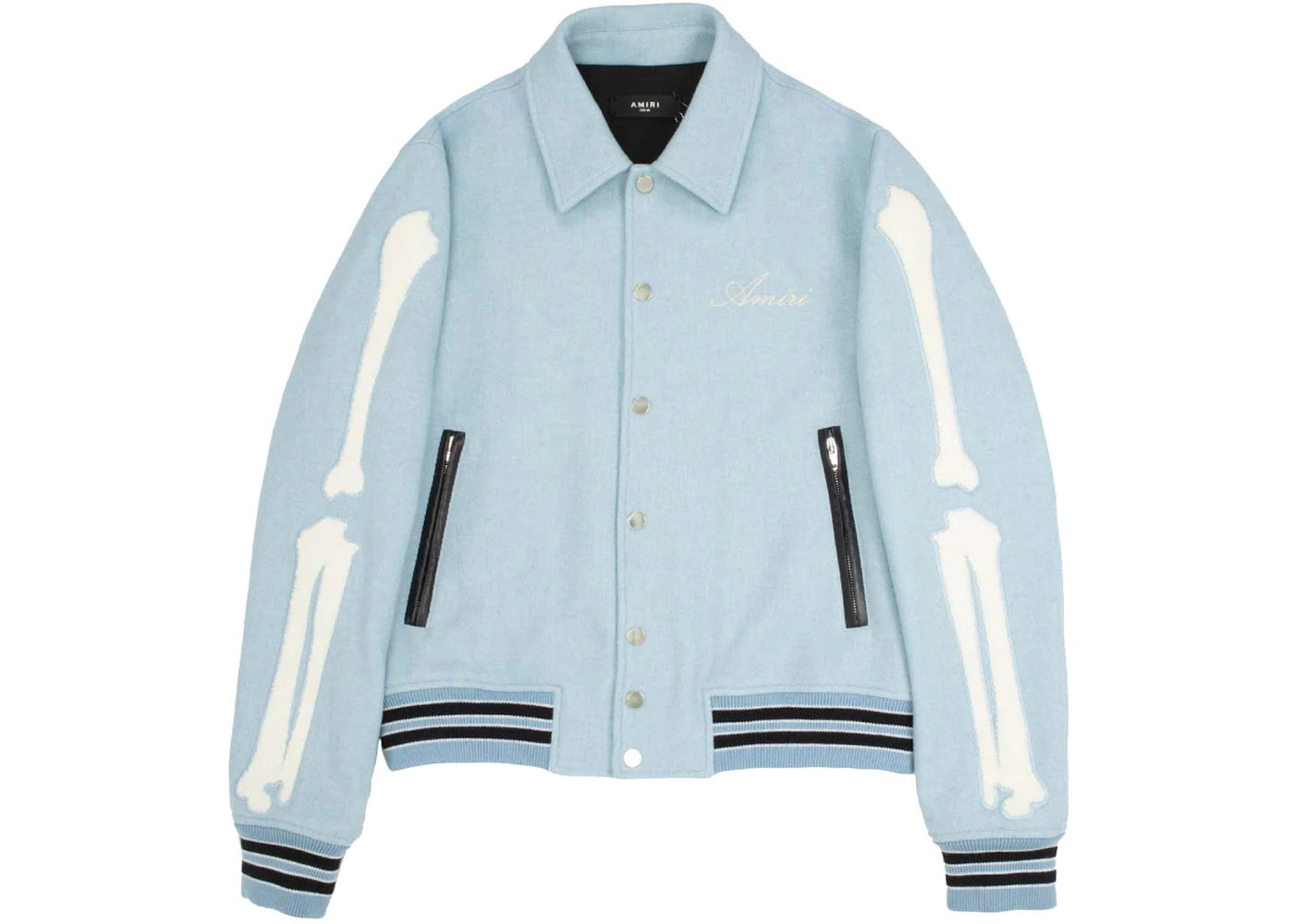 AMIRI Bones Varsity Bomber Blue