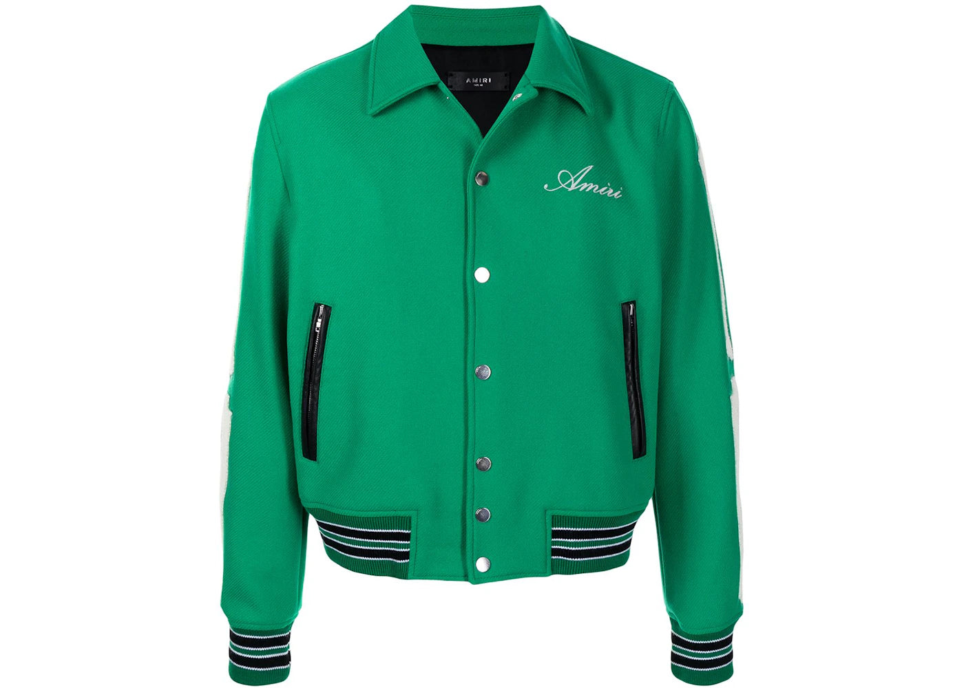 AMIRI Bones Varsity Jacket Green