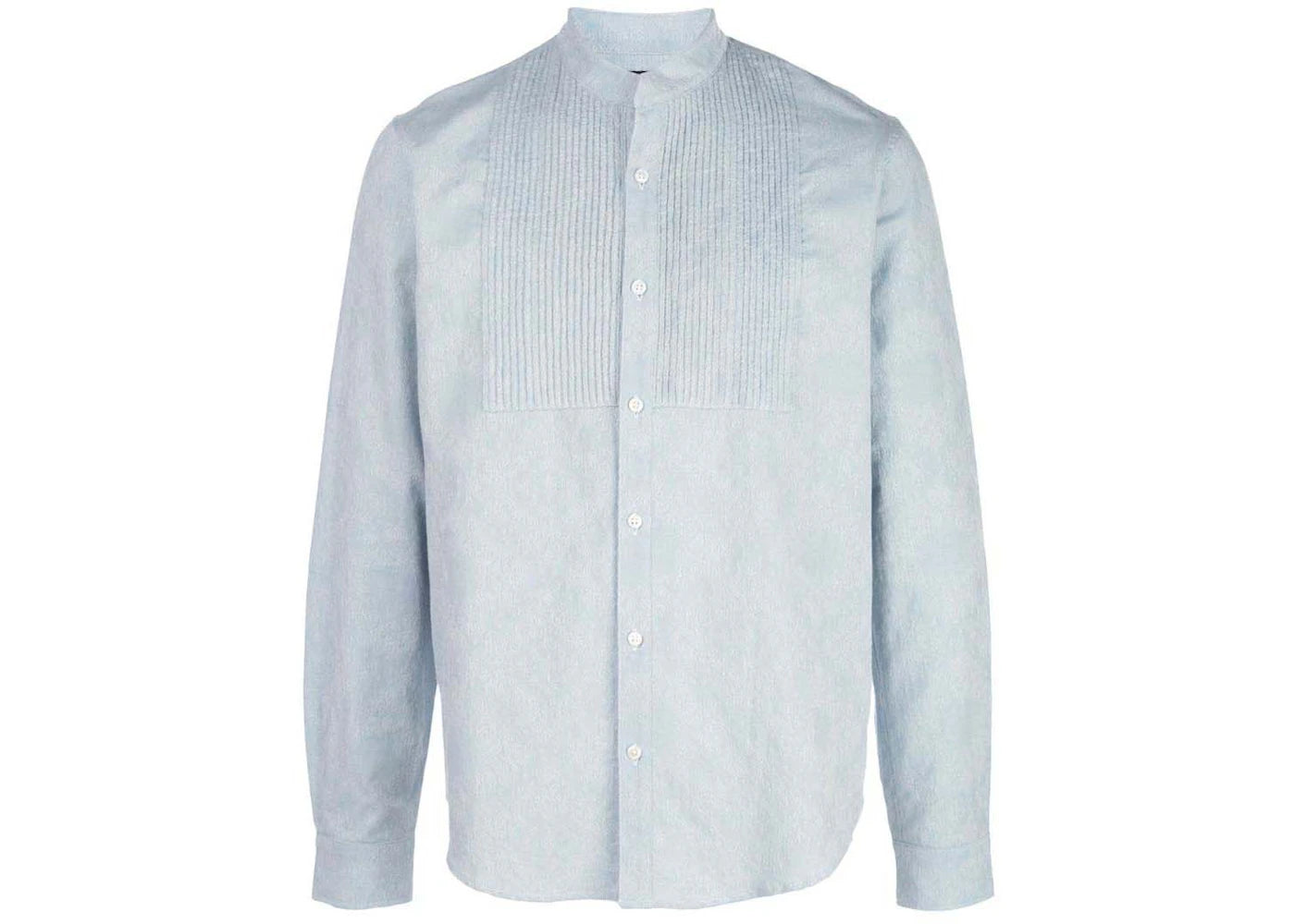 AMIRI Chambray Tuxedo Shirt Sky Indigo