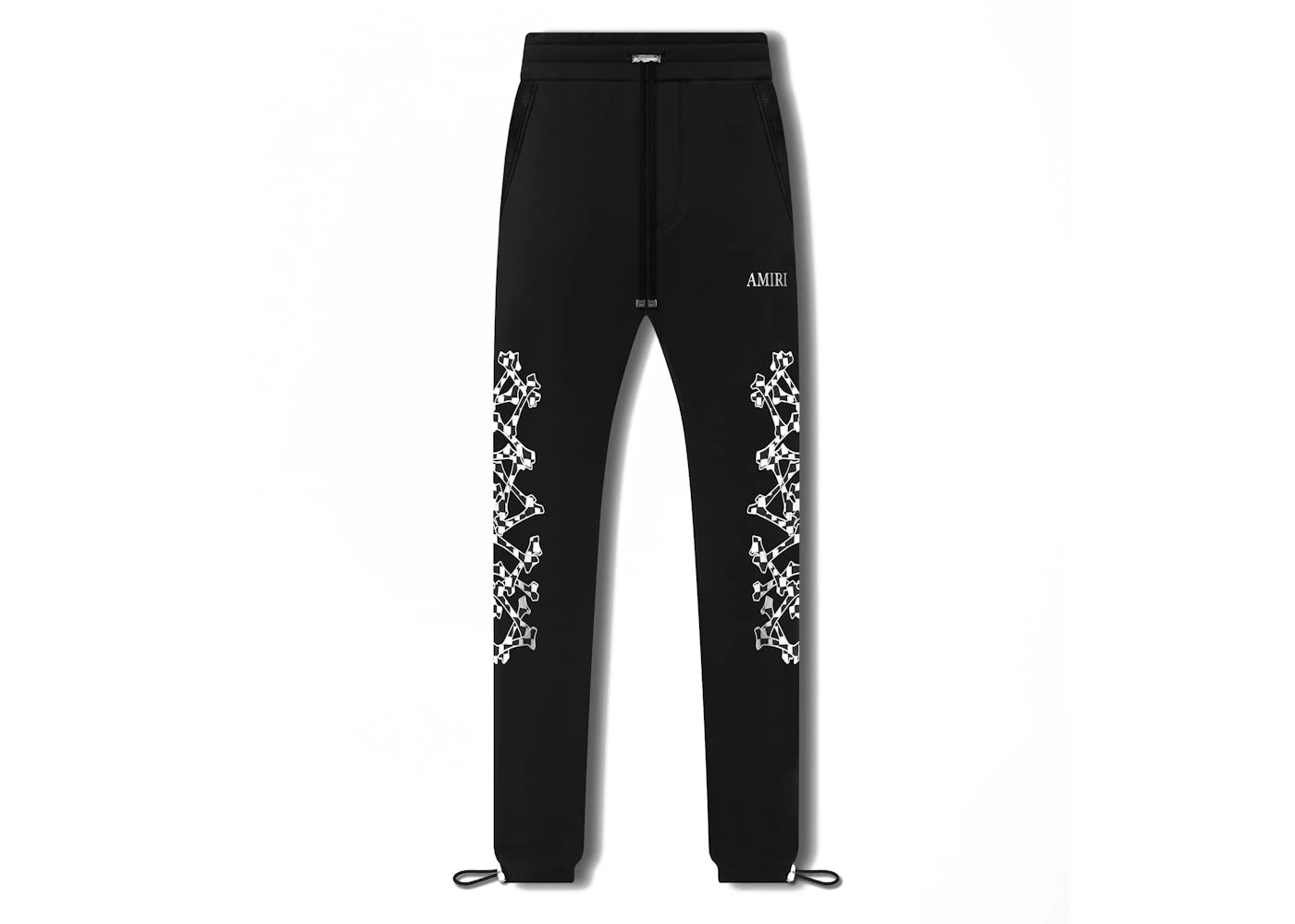 AMIRI Checkered Bones Sweatpant Black