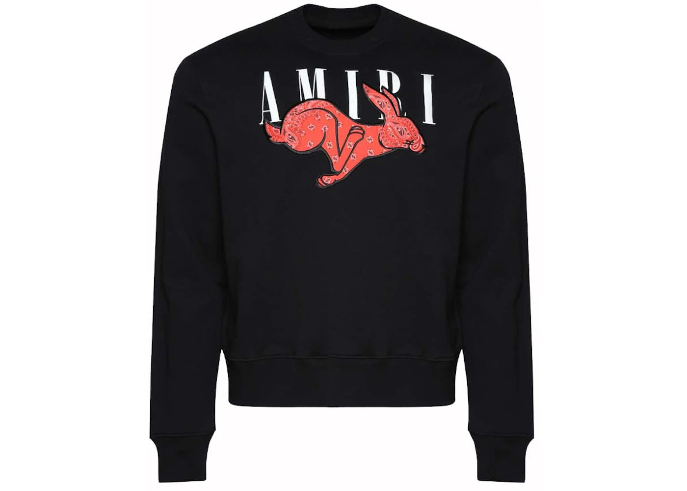 AMIRI Cny Rabbit Logo Crewneck Black