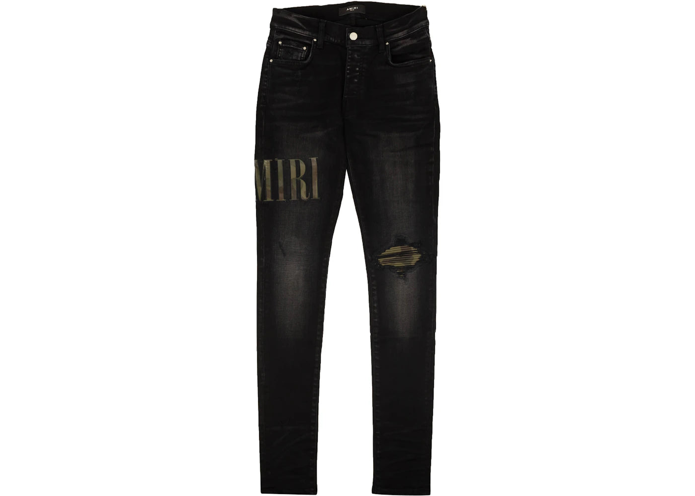 AMIRI Core Applique Denim Skinny Jeans Black